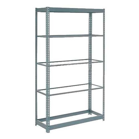 GLOBAL INDUSTRIAL Heavy Duty Shelving 36W x 12D x 72H With 5 Shelves, No Deck, Gray B2296716